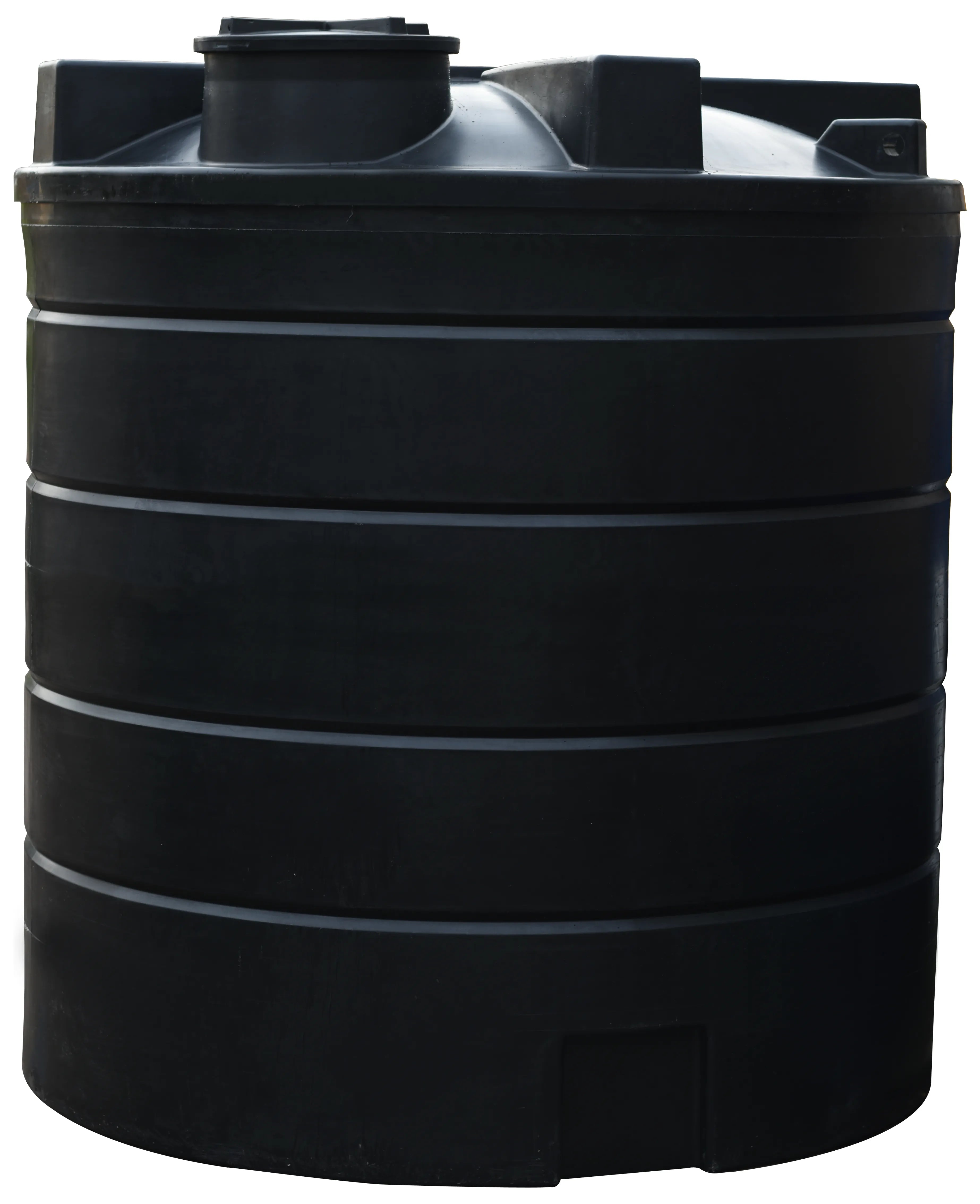 15000 Litre Cylindrical Potable Water Tank - Black - WRAS Approved